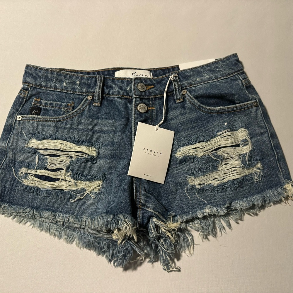 Small Kancan distressed shorts